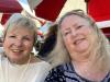 Barb & friend Brenda listening to Colossal Fossil Sauce at Coconuts.